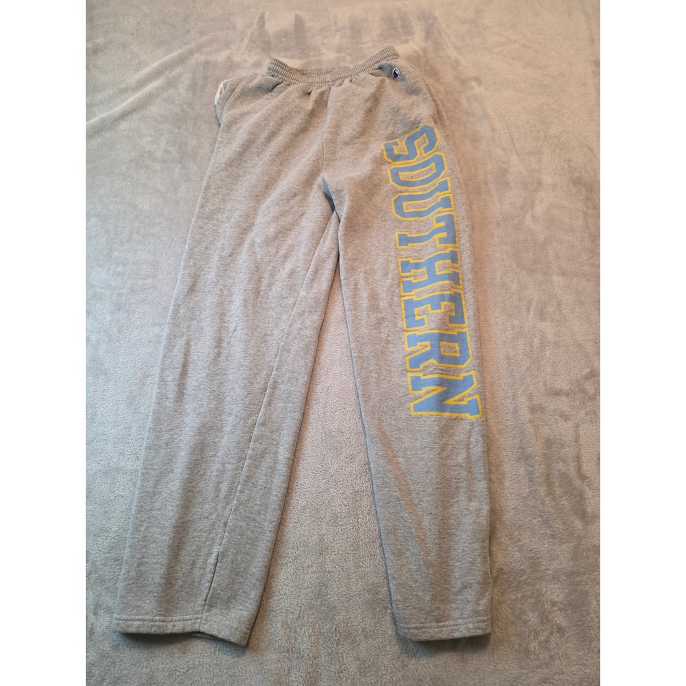 Champion Sweatpants Mens Small Gray Southern Graphic Athletic Lounge Pants